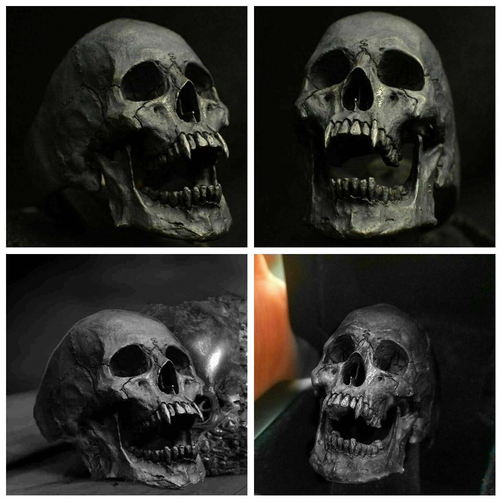 1* Horror Rock Biker Warrior Skull Rings Punk Gothic Vintage