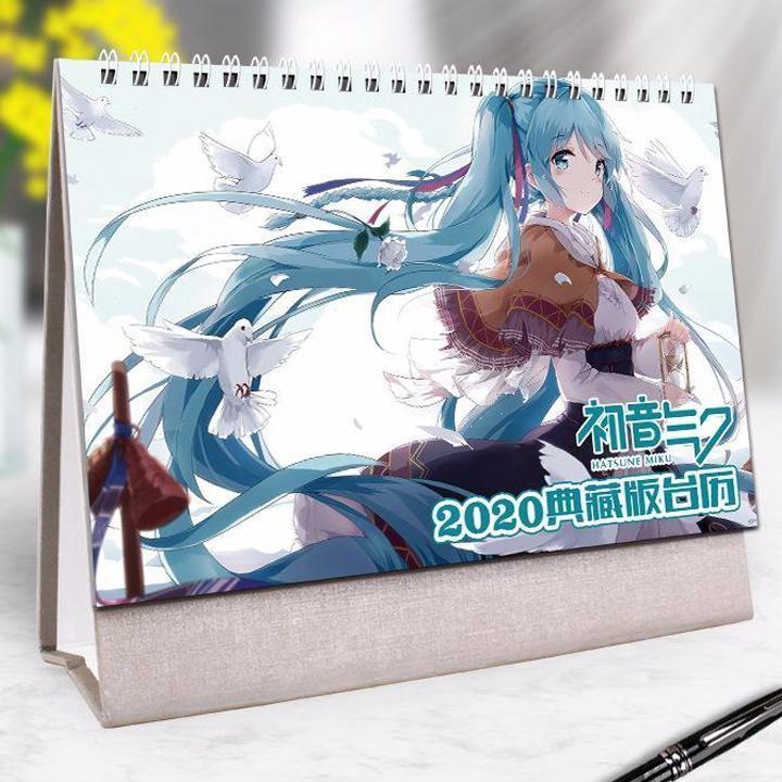 (Lịch 2021-2024) Lịch Miku Hatsune in ảnh đẹp anime chibi idols lịch để bàn