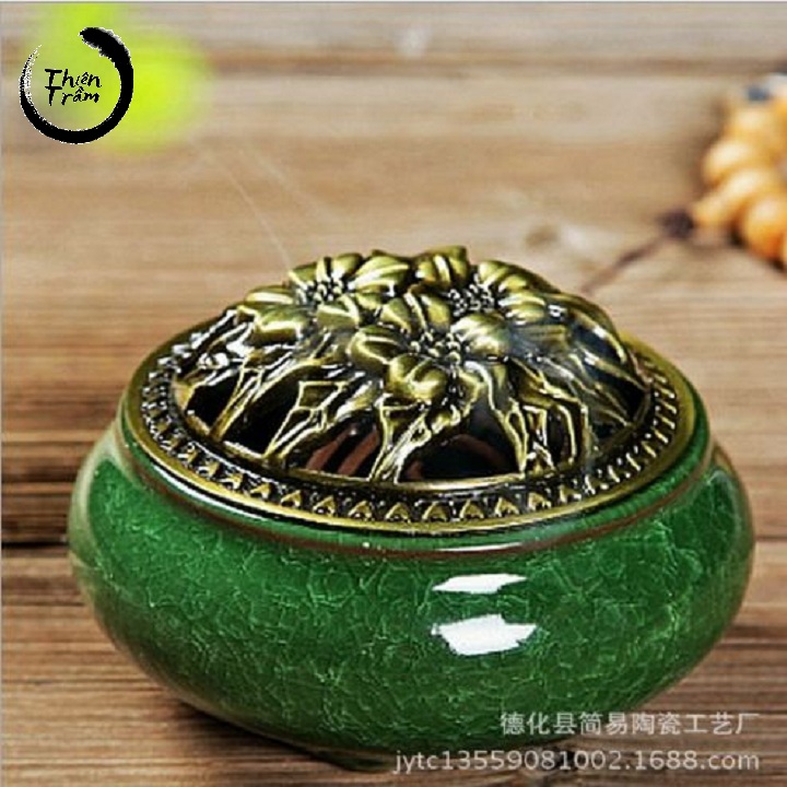 Lư Men Xông Trầm - Lư Trầm Gốm Cao Cấp (chọn mẫu)
