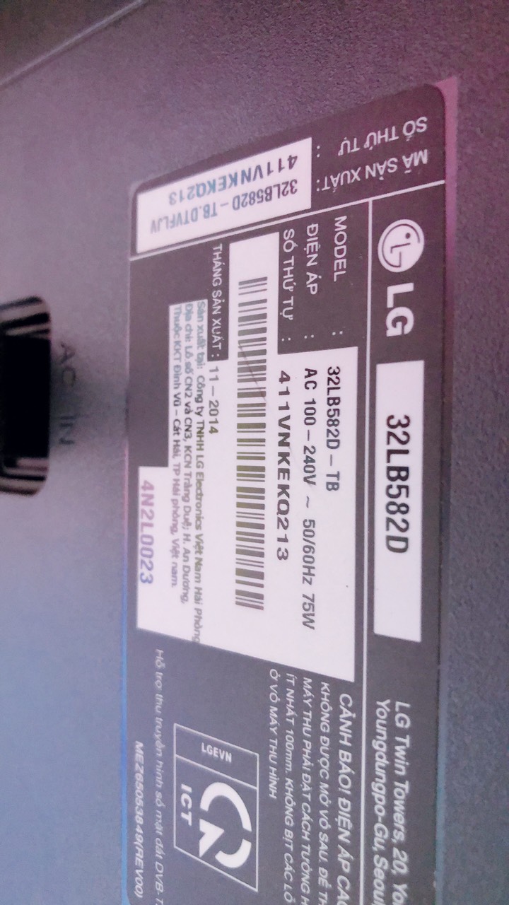 Smart Tivi LED LG 32LB582D 32 inch
