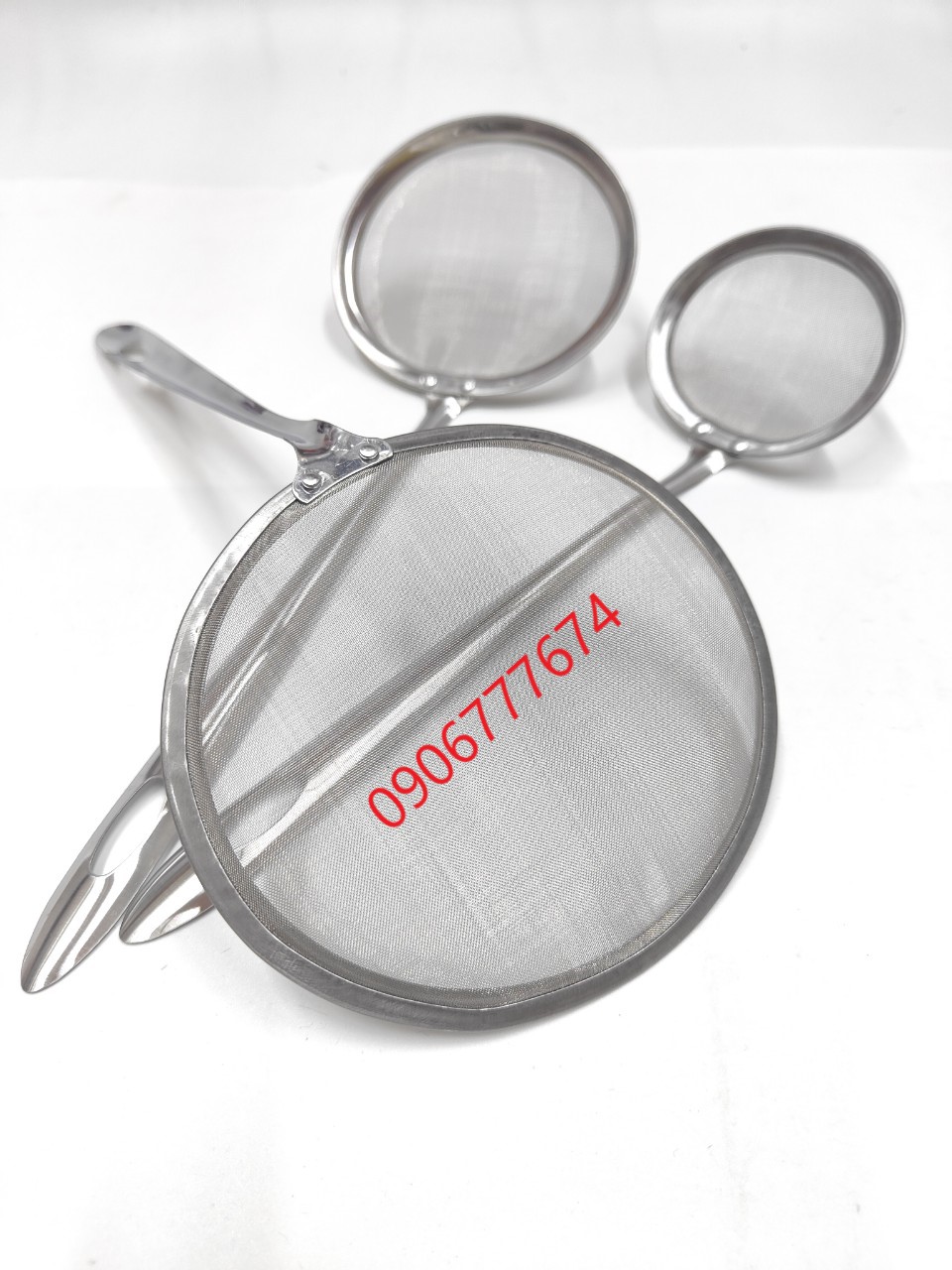 Vá vớt bọt / hớt bọt inox dạng lưới khít , mịn [Ảnh thật] [Có sẵn]