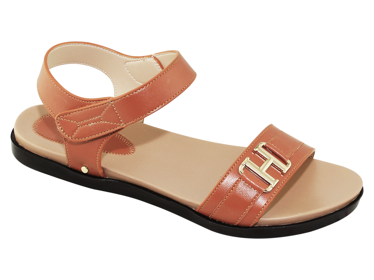 Sandal đế bằng nữ Bita's SYN.279 (Đen + Kem + Vàng bò + Xanh lá)