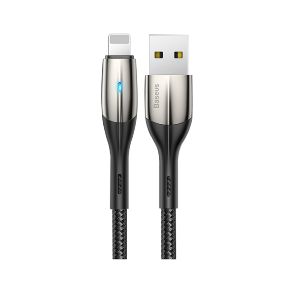 Cáp iPhone BASEUS Horizontal Data Cable (With An Indicator Lamp) 1,5A2.4A 1m/2m