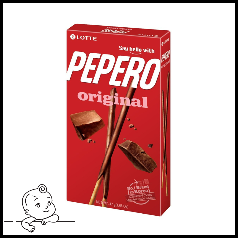 Bánh que Lotte Pepero - Combo 4 - Choco Cookie, Peanut, Original & White Cookie