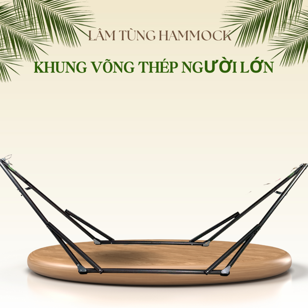 Combo Khung võng xếp sơn tĩnh điện ống phi 32 (bao gồm 01 khung + 01 lưới võng)