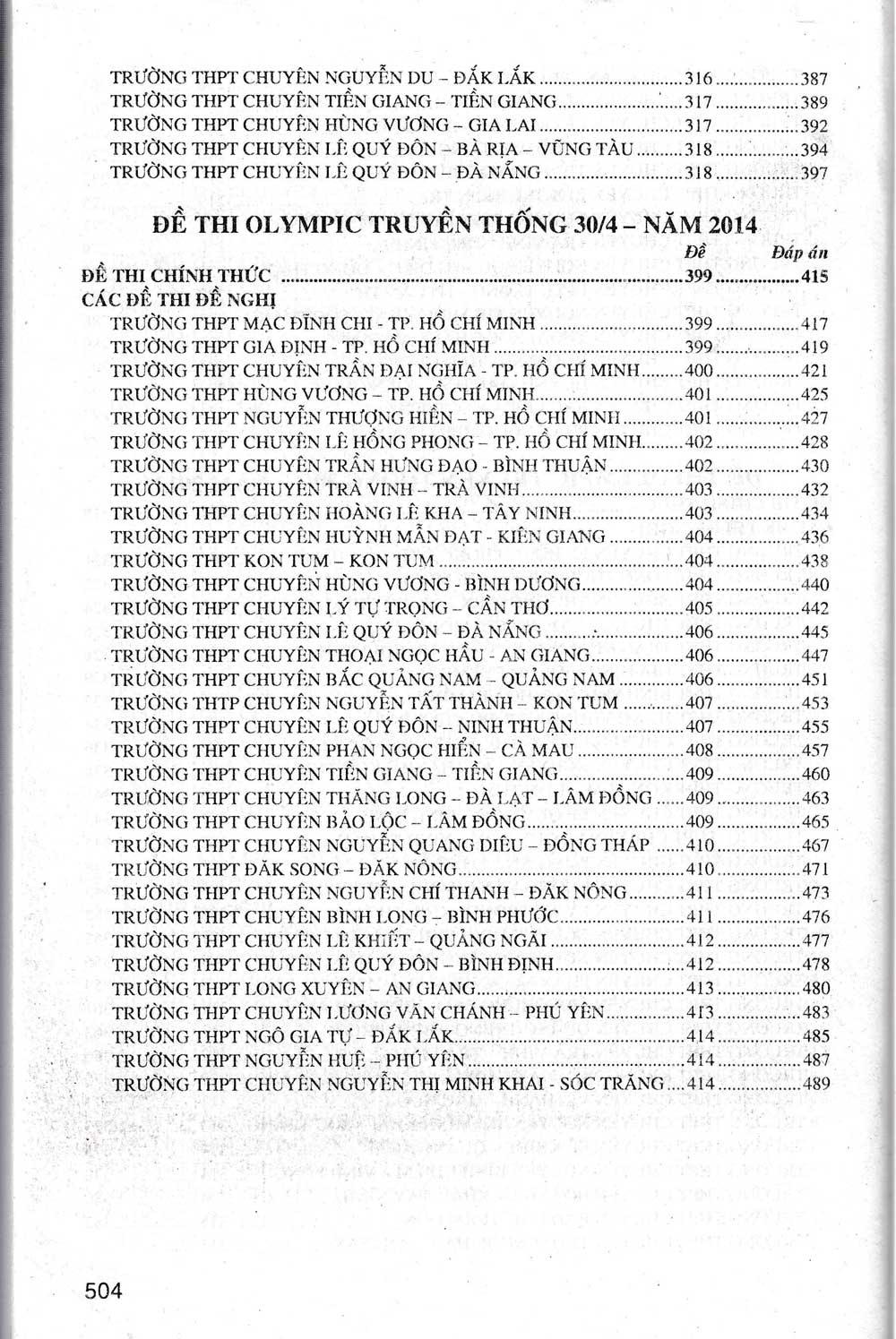 Tổng Tập Đề Thi Olympic 30 Tháng 4 Ngữ Văn 10