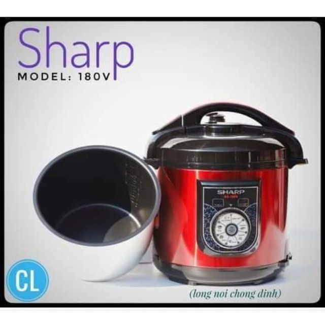 Nồi áp suất SHARP 6L KS 180v