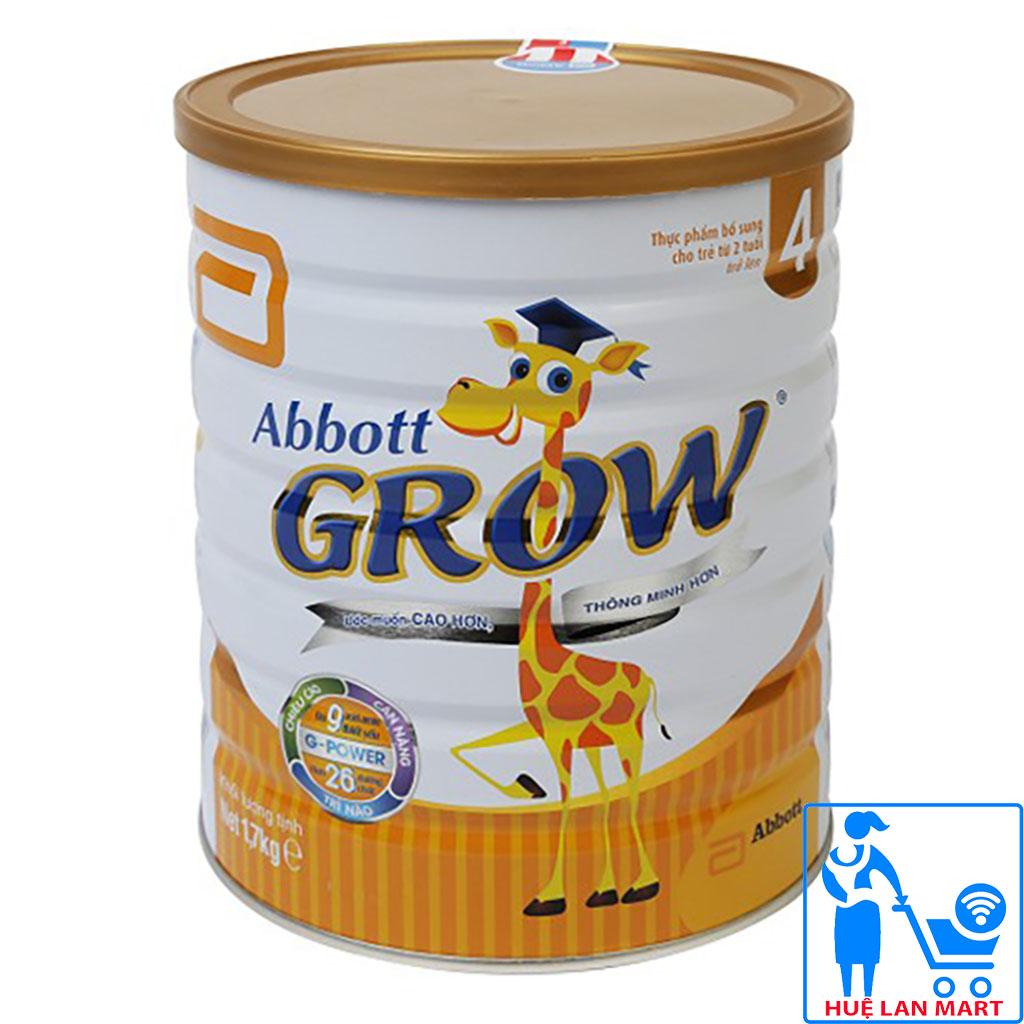Sữa Bột Abbott Grow 2+ - Hộp 1,6kg cao hơn, thông minh hơn dành cho trẻ từ 2 tuổi trở lên - Huệ Lan Mart
