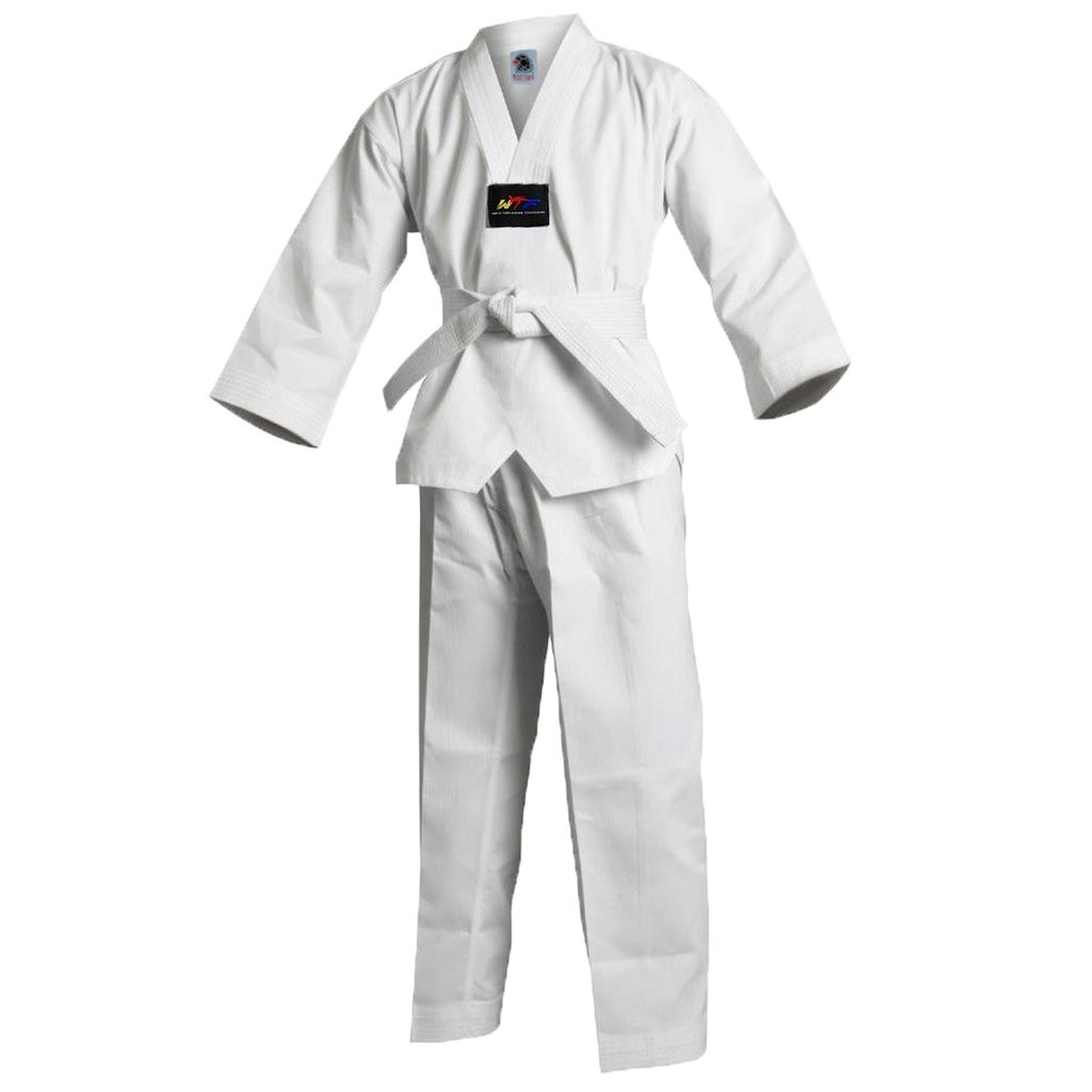 [HCM]Võ Phục Taekwondo Ailaikit, Đồ võ Taekwondo Loại A vải Kaki dày Loại Tốt