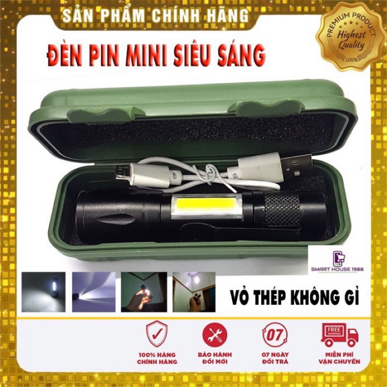 Đèn Pin MINI Siêu Sáng Cao Cấp Có Zoom [Miễn Phí Vận Chuyển khi đơn đạt giá tối thiểu 200K]