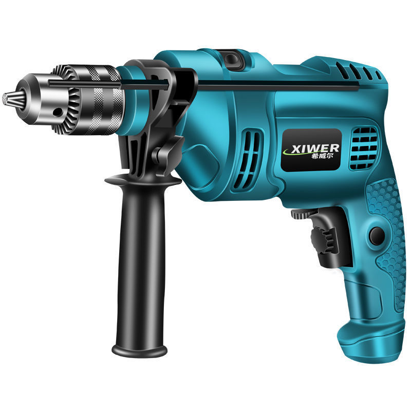 Drillable wall, electric drill, hand 