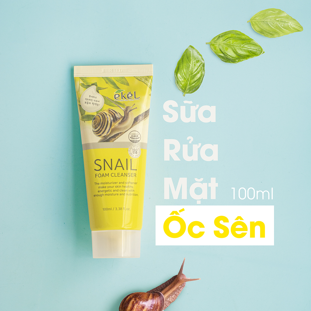 Sữa rửa mặt dịch ốc sên Ekel - Ekel Snail Foam Cleanser 100ml