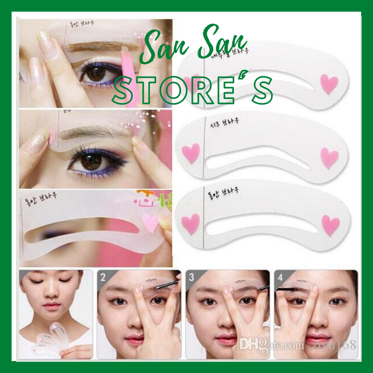 [HCM]Khuôn Kẻ Lông Mày ( 3 cái/bịch ) Mini Brow Class Drawing Guide