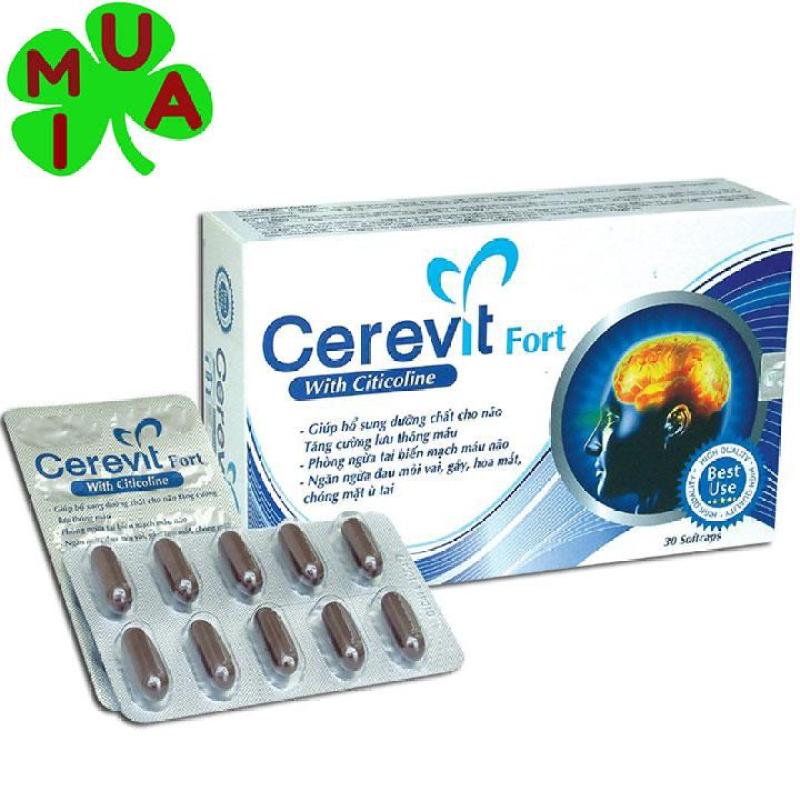 Hỗ trợ bổ não, lưu thông máu, tăng cường trí nhớ CEREVIT FORT cao cấp
