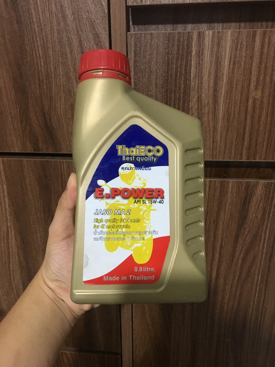 [HCM]nhớt xe số  15W40 nhớt bán tổng hợp nhập khẩu 100% thai lan chuyên dùng xe số bình 800ML