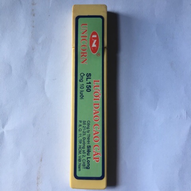 (1 Hộp) Lưỡi dao cao cấp Lớn/Nhỏ UniCo Vàng SL100/SL150