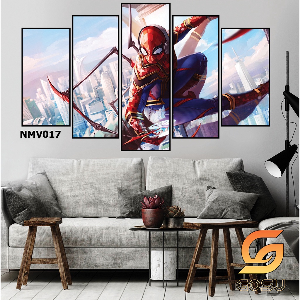 Bộ 5 tranh gười nhện bám quanh thành phố hồ chí minh