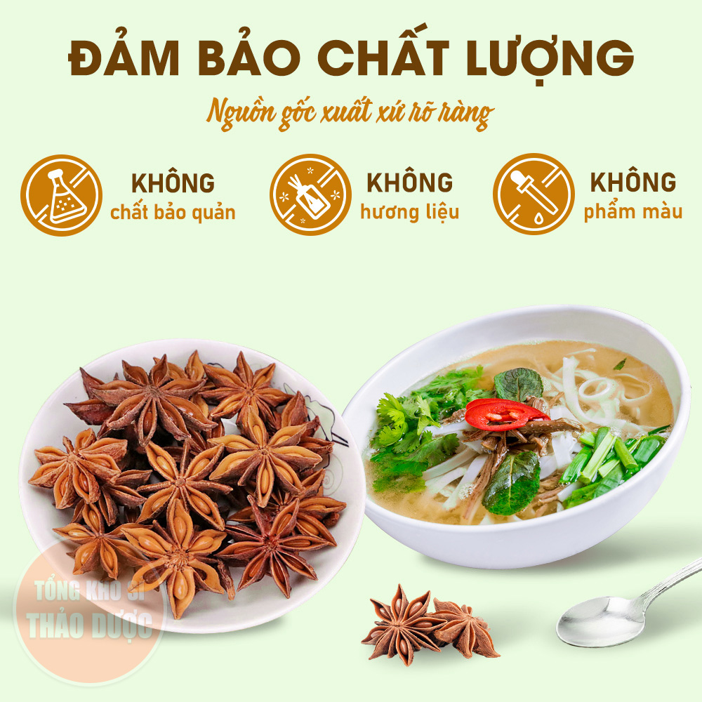 Dried Anise 100g, Whole Anise, Pho Seasoning, Wine Sauce, Delicious, Authentic