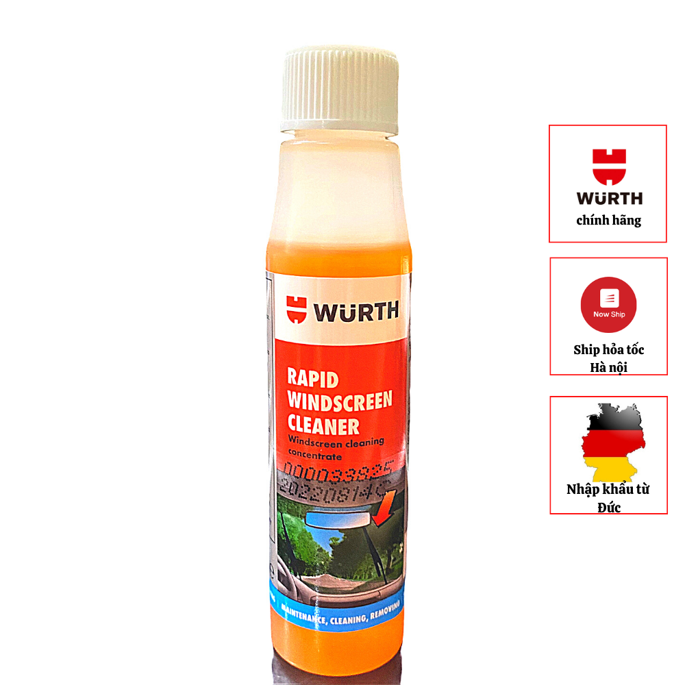 Nước Rửa Nhanh Kính Lái Wurth (Rapid Windscreen Cleaner W-2333) 32ml/ chai
