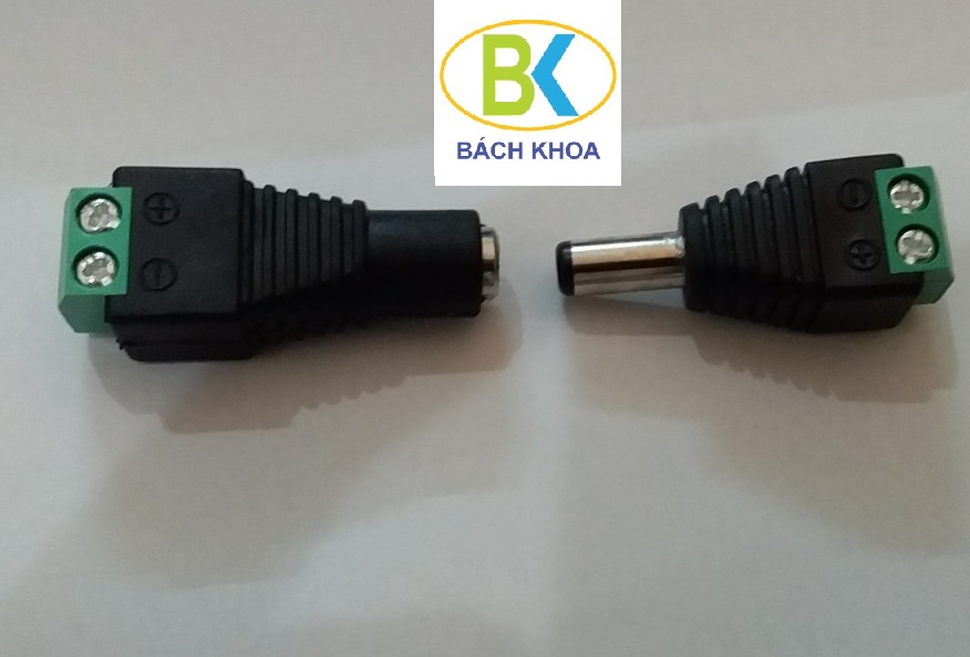 Set 10 jack cắm nguồn điện DC đực cái 5.5x2.1