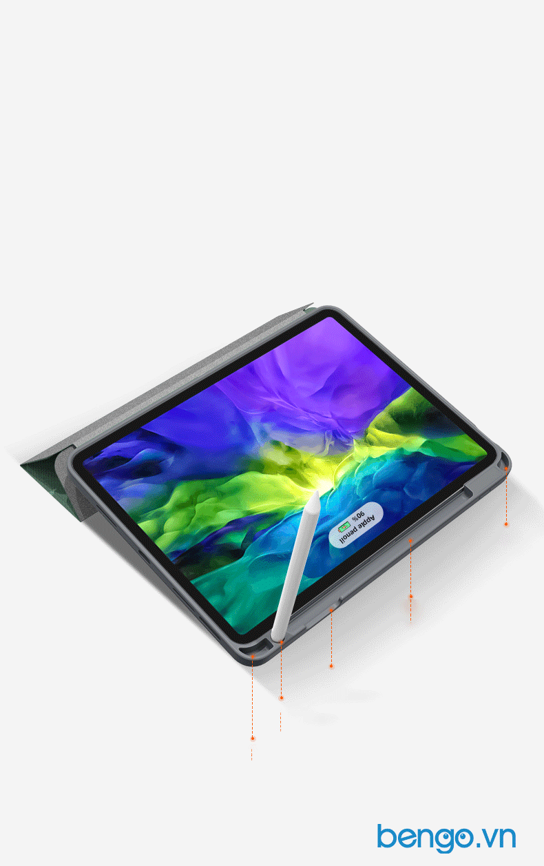 Bao Da iPad Pro 12.9 2021 M1 MUTURAL Y-Type With Pencil Holder