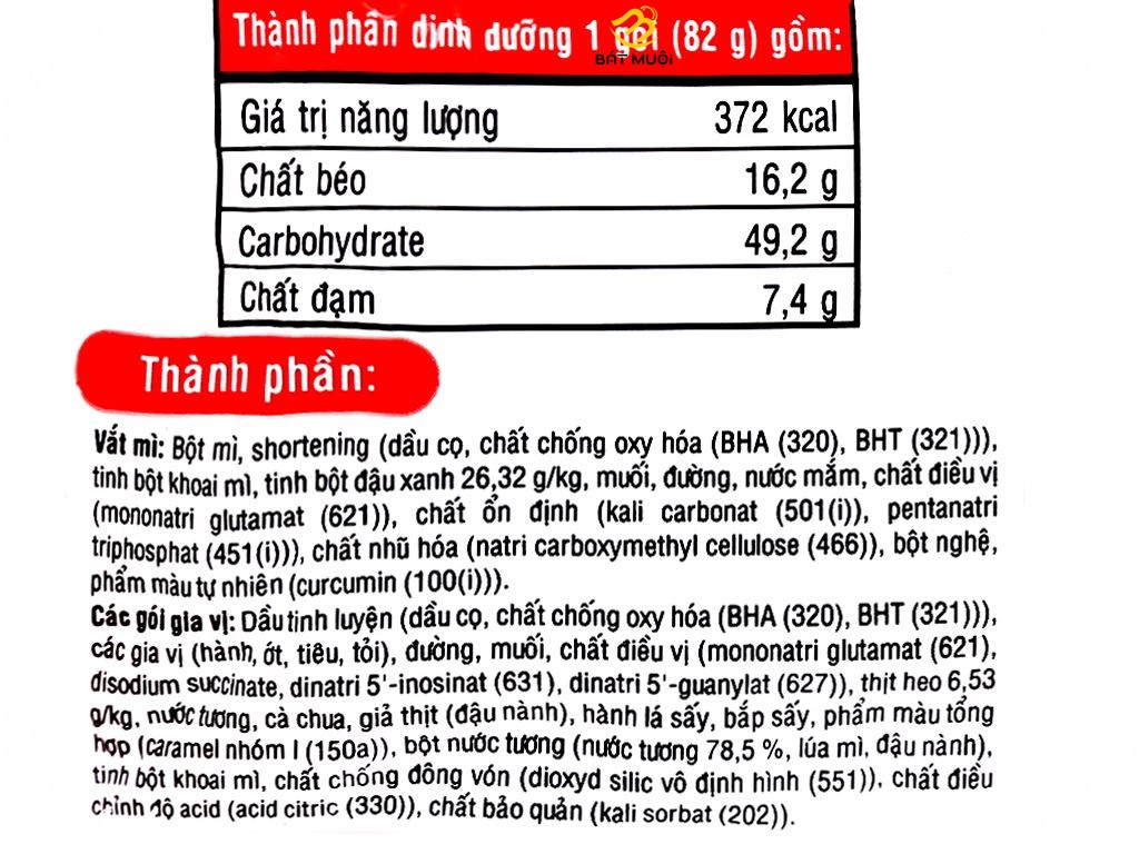 Mì Đệ Nhất thịt bằm gói 82g - Tạp hóa Bát Muội