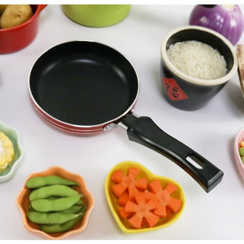 Chảo 2 quai 22cm và chảo 1 quai 18cm chống dính cao cấp, hợp kim nhôm, dẫn nhiệt tốt, an toàn và tiện lợi