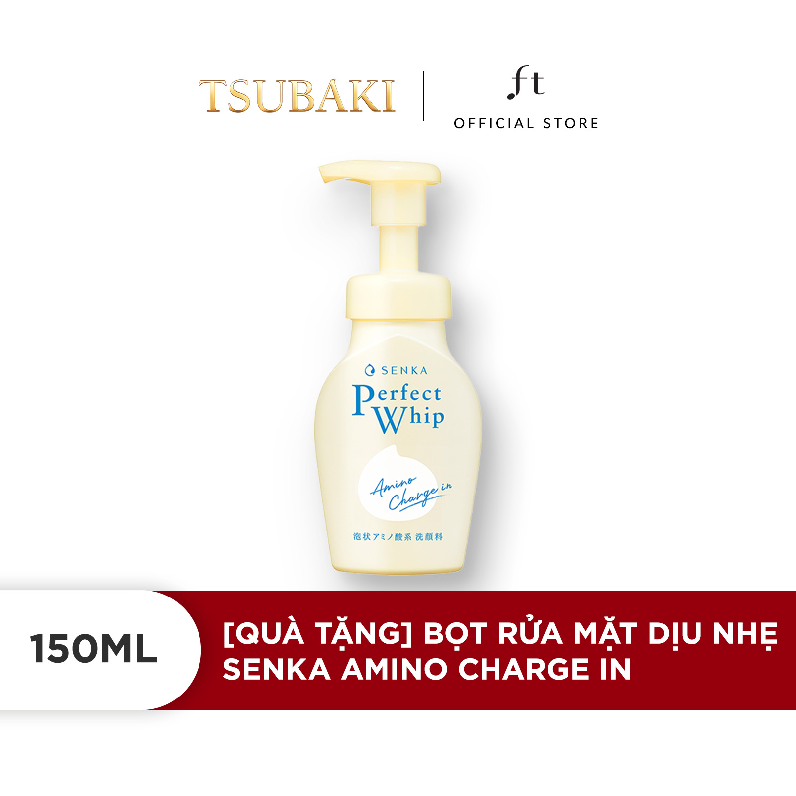 [GIFT] Bọt rửa mặt Senka Amino Charge In dịu nhẹ 150ml
