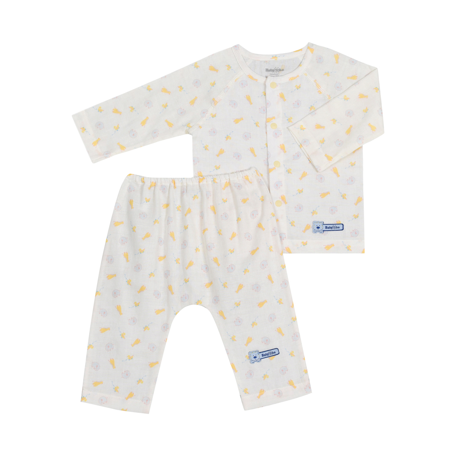BỘ SƠ SINH XÔ NHẬT TAY DÀI 1213- HELLO BB (họa tiết ngẫu nhiên)