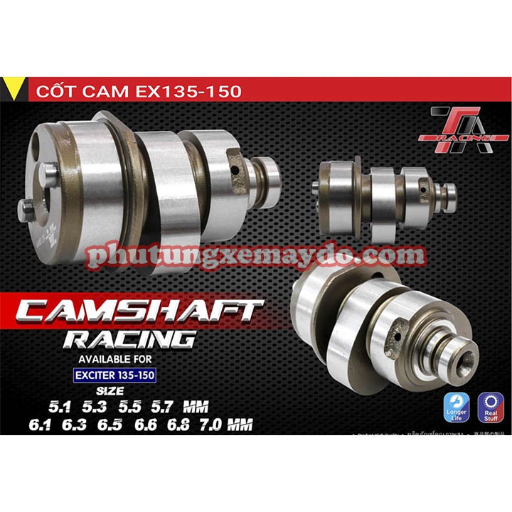 CỐT CAM EXCITER 135/150 TA [BAO ĐỔI TRẢ NẾU HÀNG LỔI]