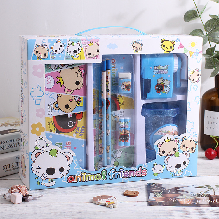 Bộ dụng cụ học tập 7 món siêu dễ thươg dành cho bé