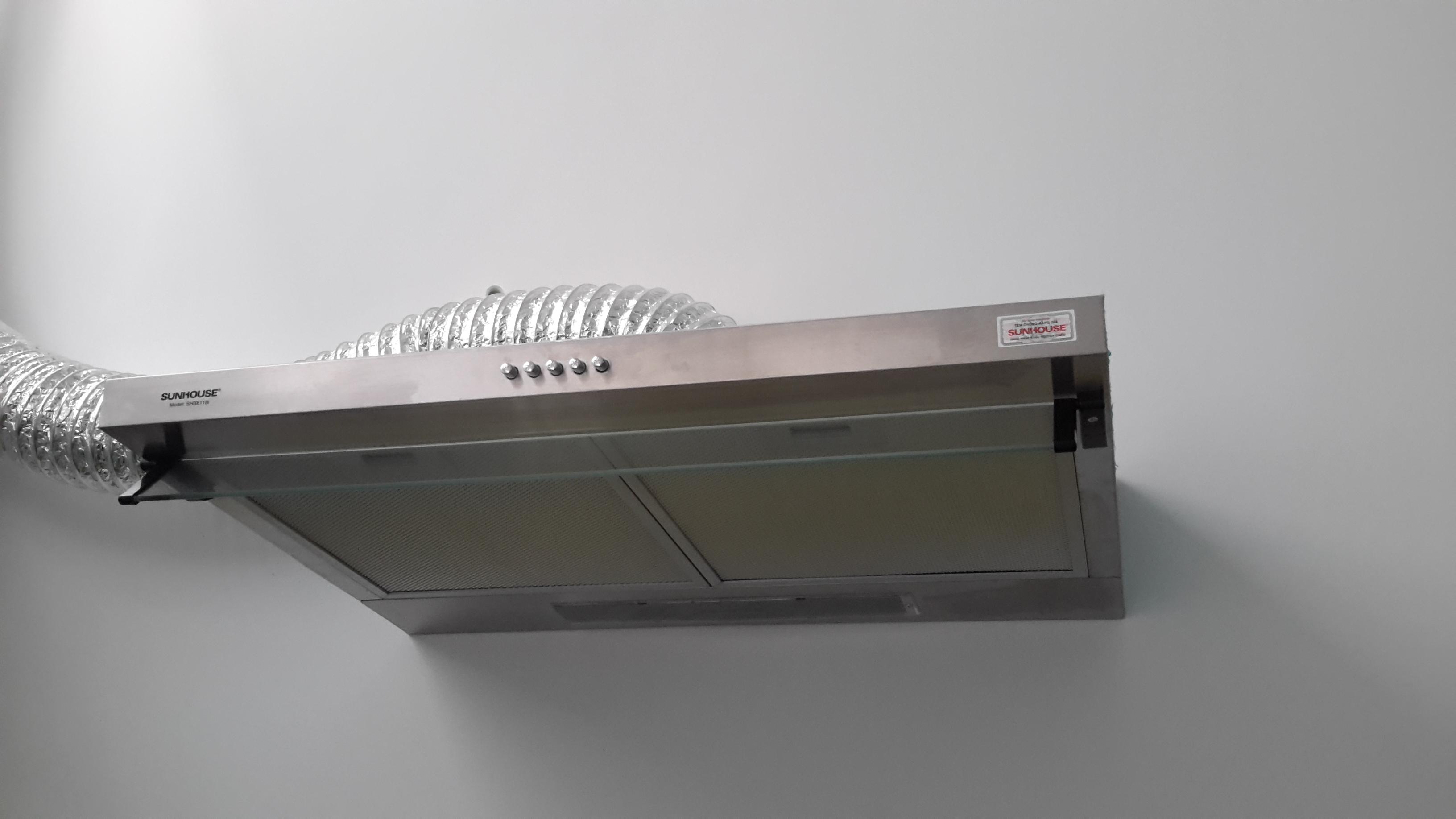 Máy hút mùi kính thẳng Sunhouse SHB 6118I (Inox)