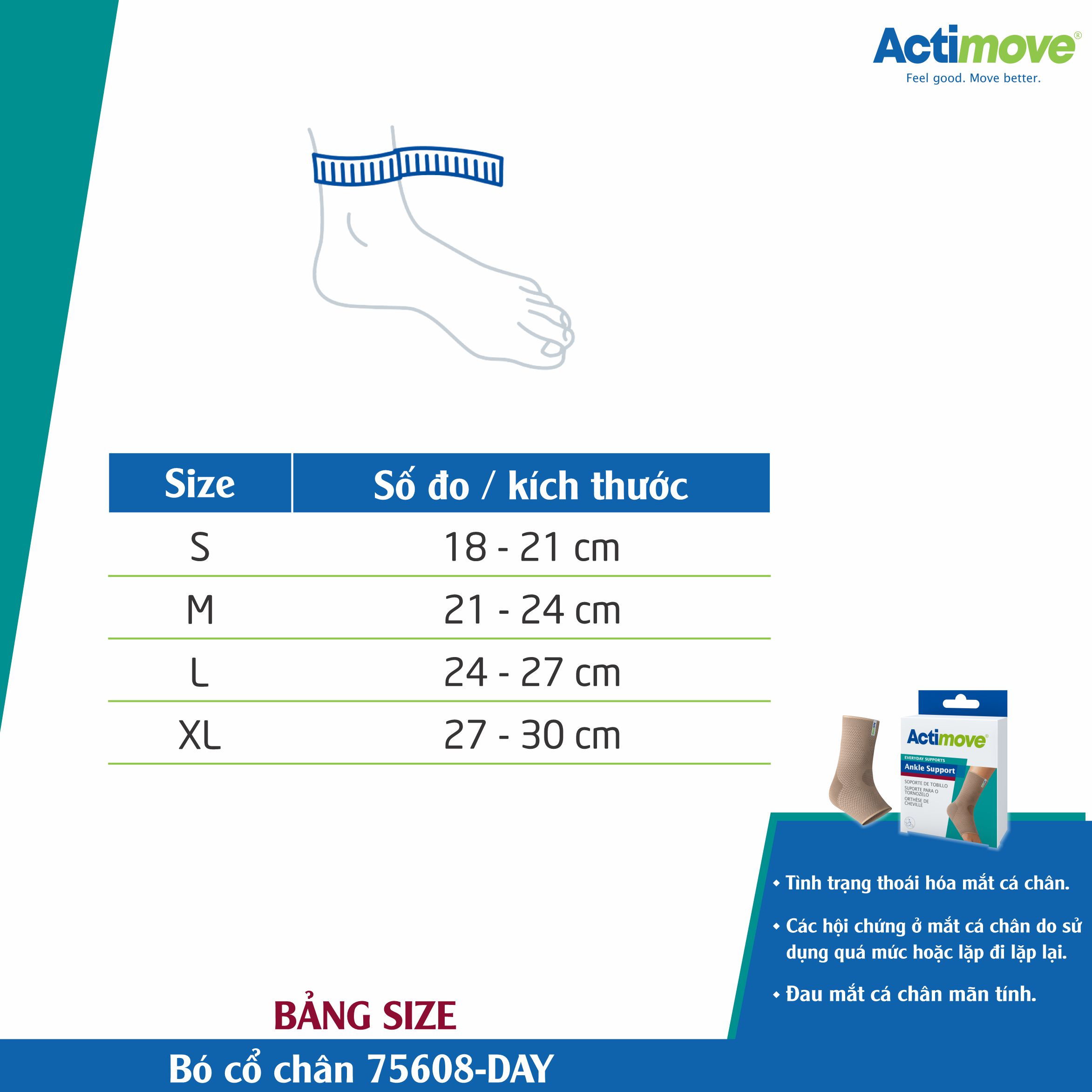 Bó cổ chân 75608-DAY Actimove Ankle Support
