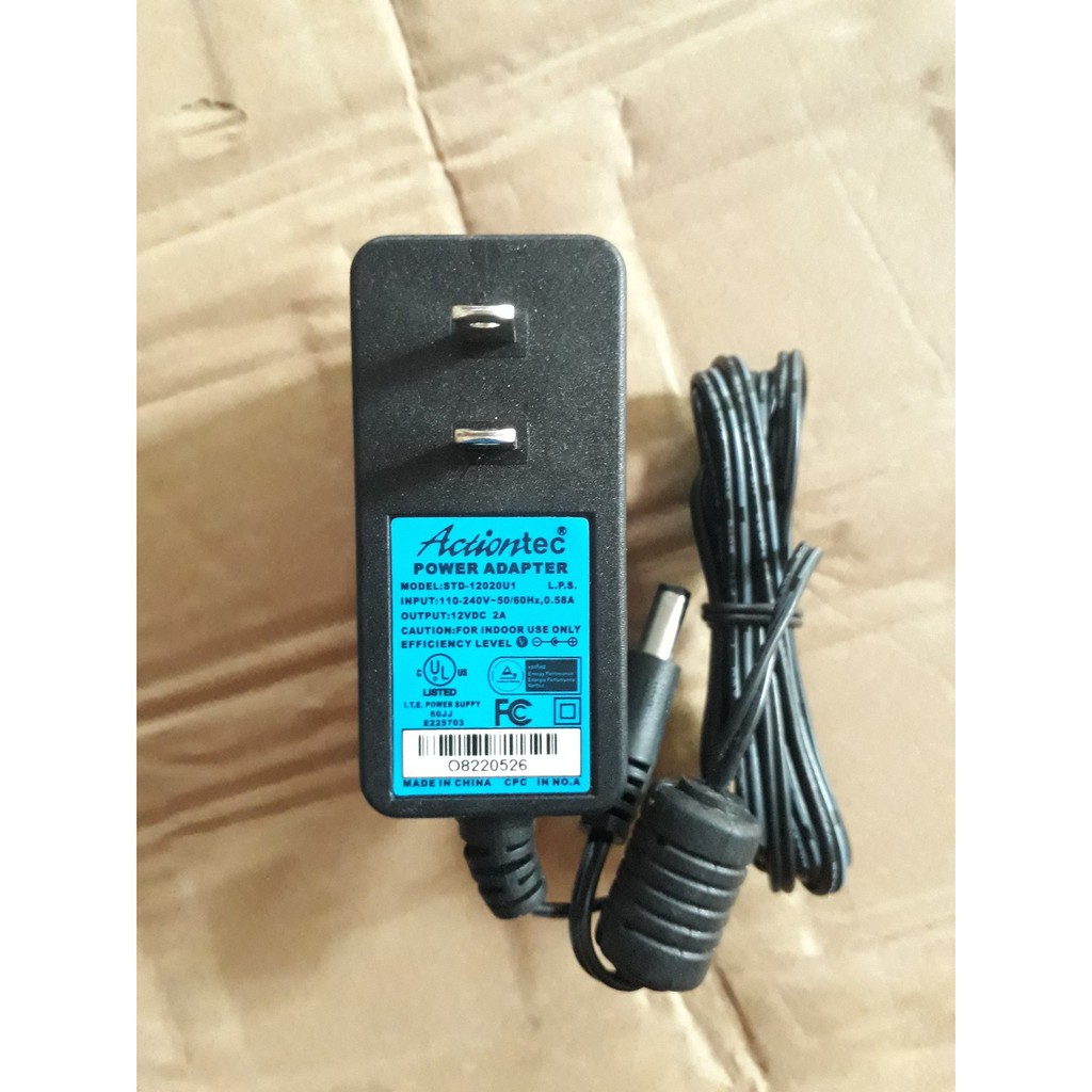 Nguồn Camera Adapter Camera thương hiệu ACTIONTEC 12V-2A Chuyên dùng Camera BH: 6th