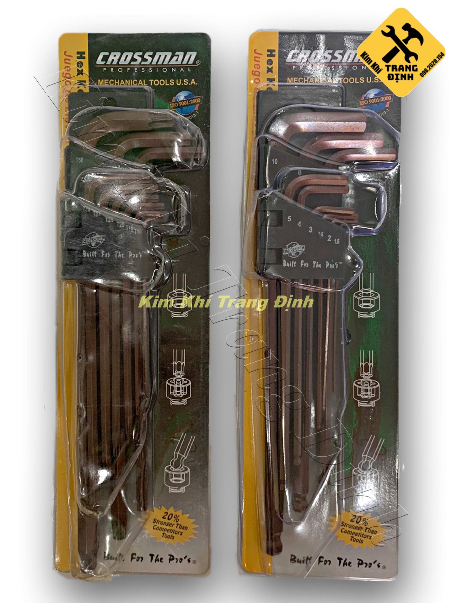 Bộ Lục Giác Đầu Bông / Đầu Bi CROSSMAN ( 9 CÁI )