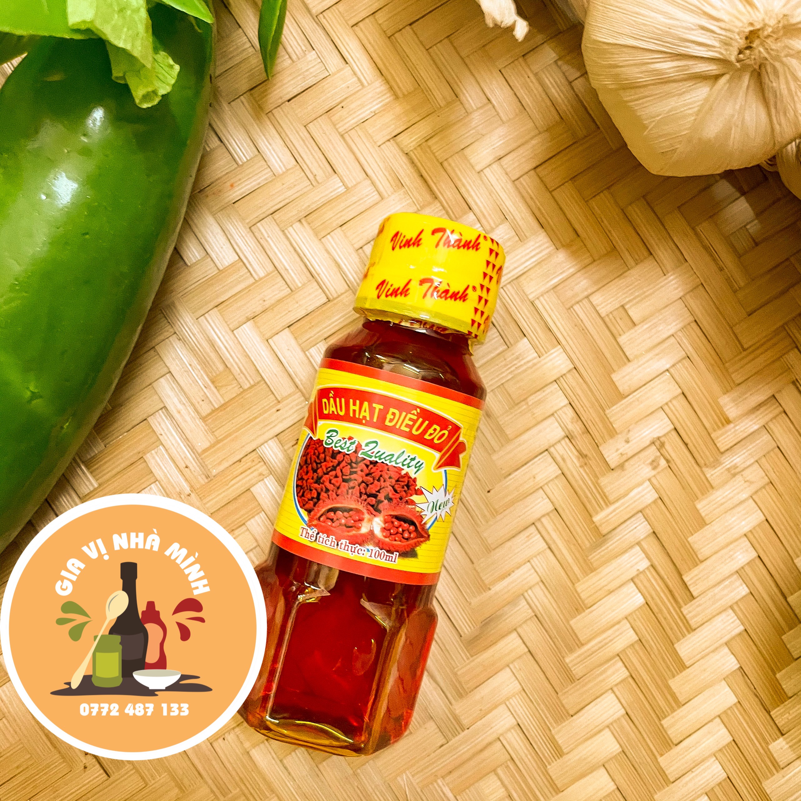 Dầu điều đỏ vinh thành - chai 100ml