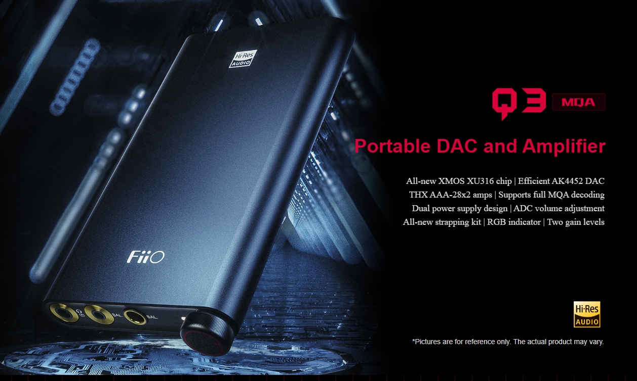 [Trả góp 0%] Bộ Giải Mã Fiio Q3 MQA - DAC/Amp cho iPhone Android