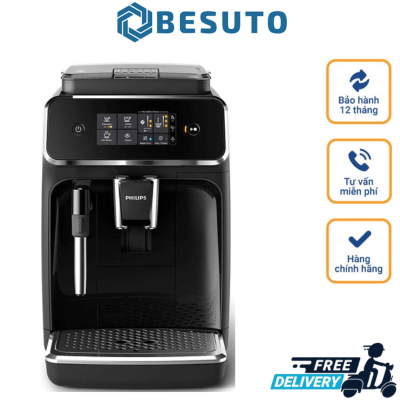 Philips series 2200, philips ep2220/10 fully automatic espresso machine - classic milk frother, 2 coffee varieties, intuitive touch display