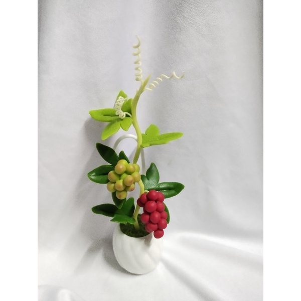 Chậu nho đất sét mini cao 15cm