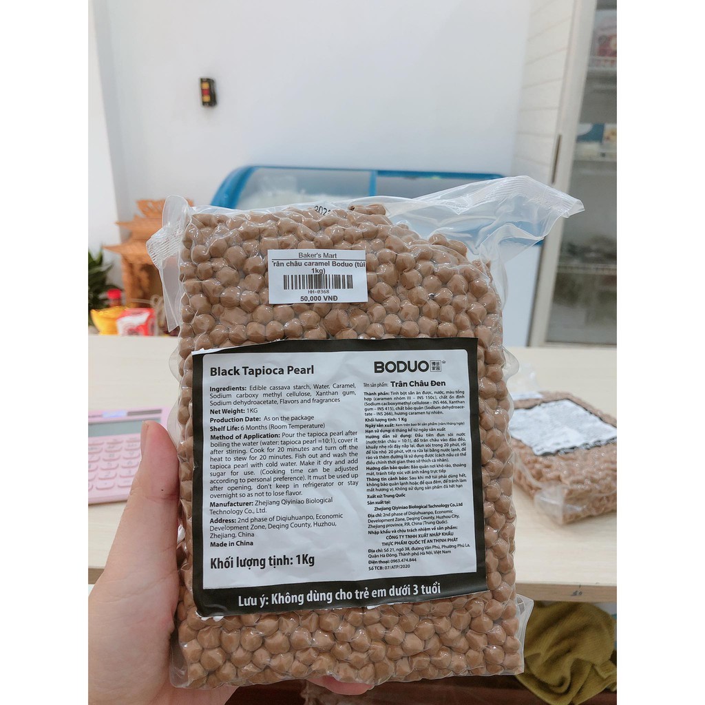 Trân Châu Boduo Caramel Đài Loan Gói 1kg