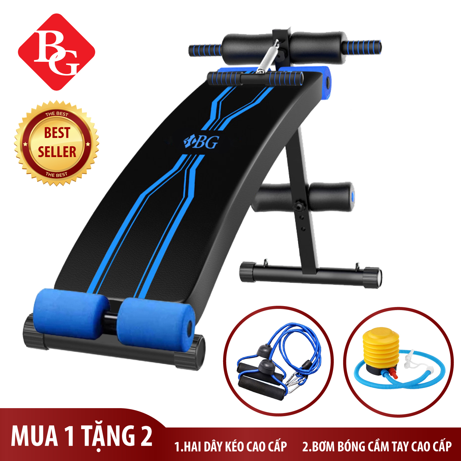 >> SO SÁNH GIÁ GHẾ TẬP BỤNG CONG MUSE BG SU-160 (HÀNG NHẬP KHẨU) | Shopee Lazada Sendo Tiki | Nên mua ở đâu rẻ nhất 153 (ẢNH THẬT VÀ VIDEO)BG - Ghế tập bụng MẪU 160 tặng kèm 1 bơm bóng cầm tay mini