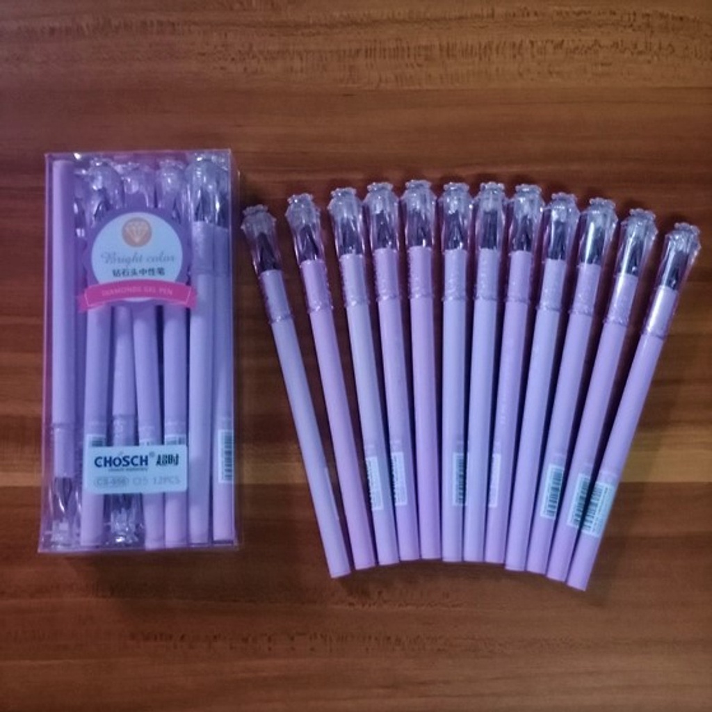 [MUA NHIỀU SIÊU RẺ] [Lẻ 1 cây] Bút viết gel nước Chosch CS-956 / CS956 ngòi 0.5mm mực xanh / tím