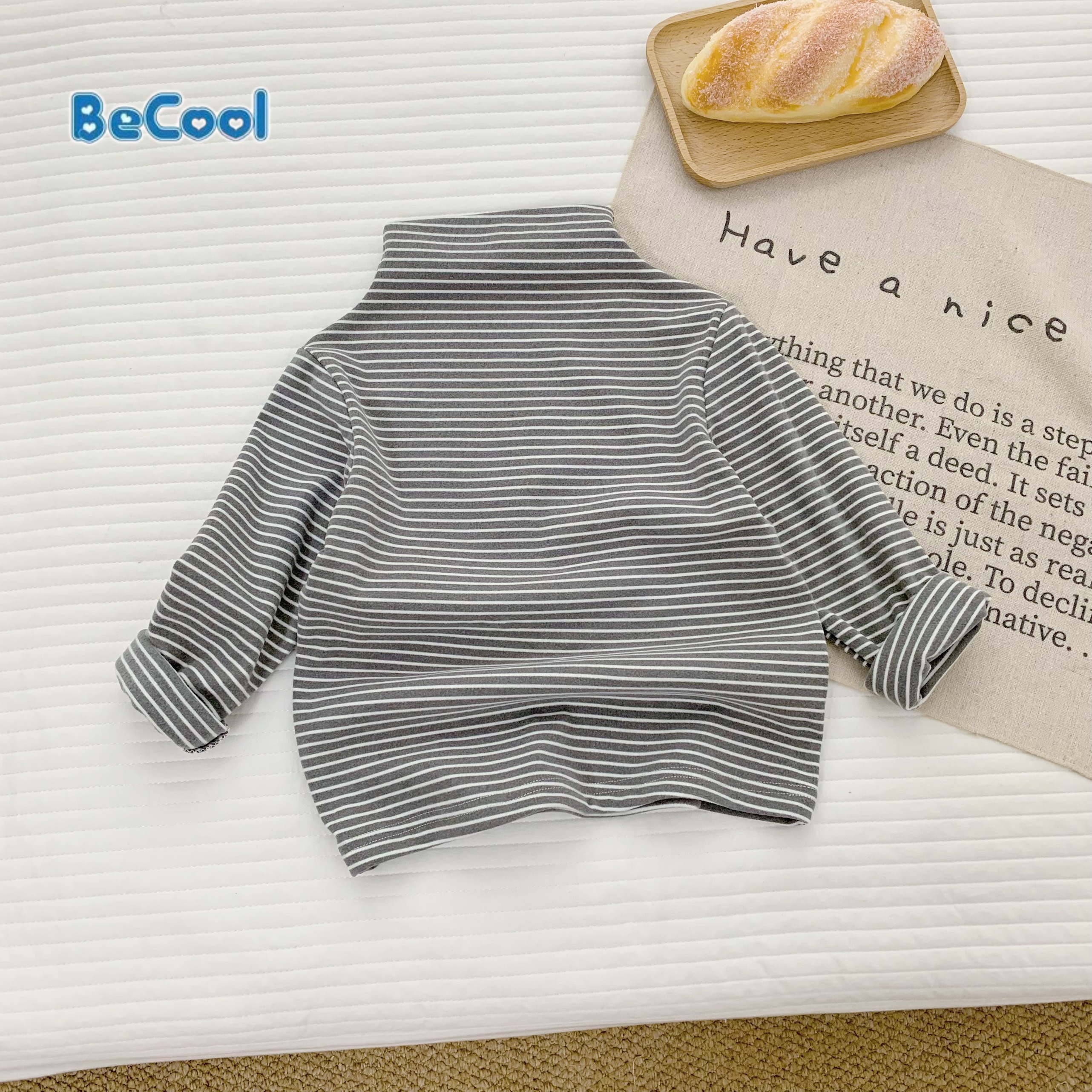 Áo giữ nhiệt cho bé trai, bé gái, áo coton trơn dài tay cho bé yêu 8-27kg
