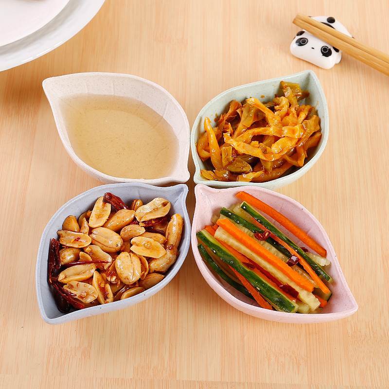 Chén, Đĩa Đựng Gia Vị Hình Chiếc Lá Lúa Mạch Xinh Xắn