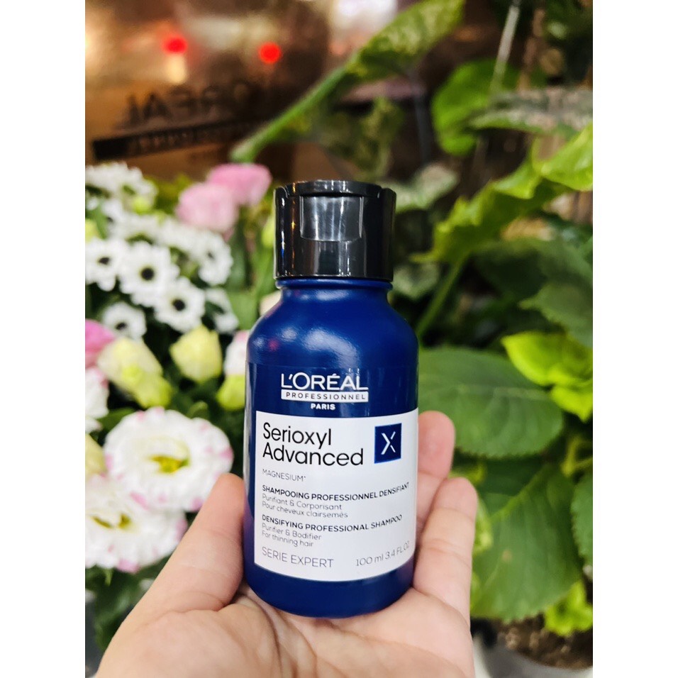 Dầu gội chống rụng, kích thích mọc tóc L'Oreal Professionnel Serioxyl Advanced 100ml