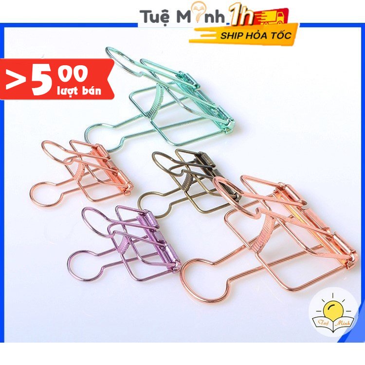 Kẹp giấy kim loại basic nhiều màu phụ kiện Decor Planner Bullet Journal K01