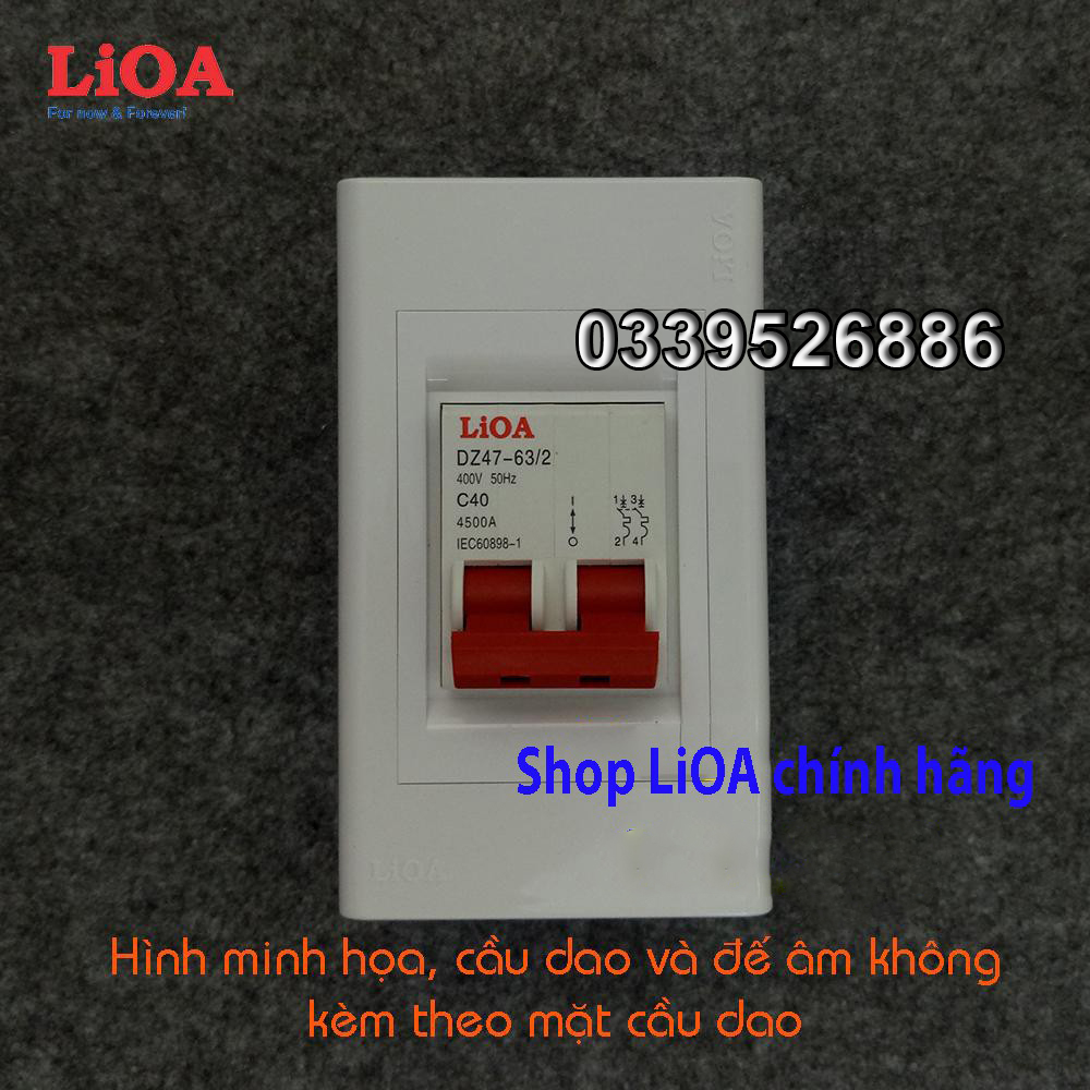 Mặt cầu dao đơn/đôi MCB LiOA