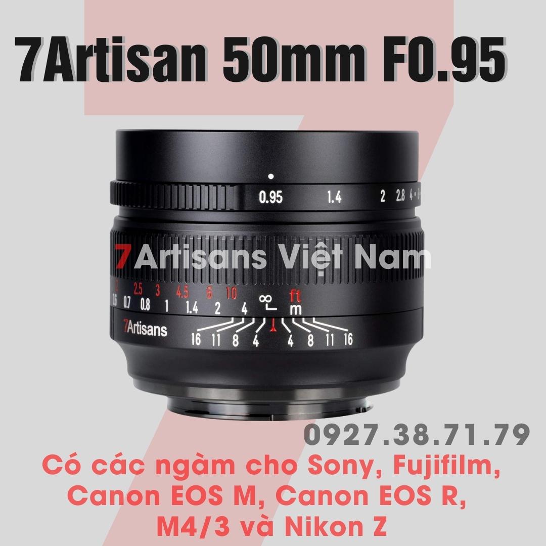 Ống kính 7Artisans 50mm F0.95 - Lens chân dung xoá phông mù mịt Fujifilm