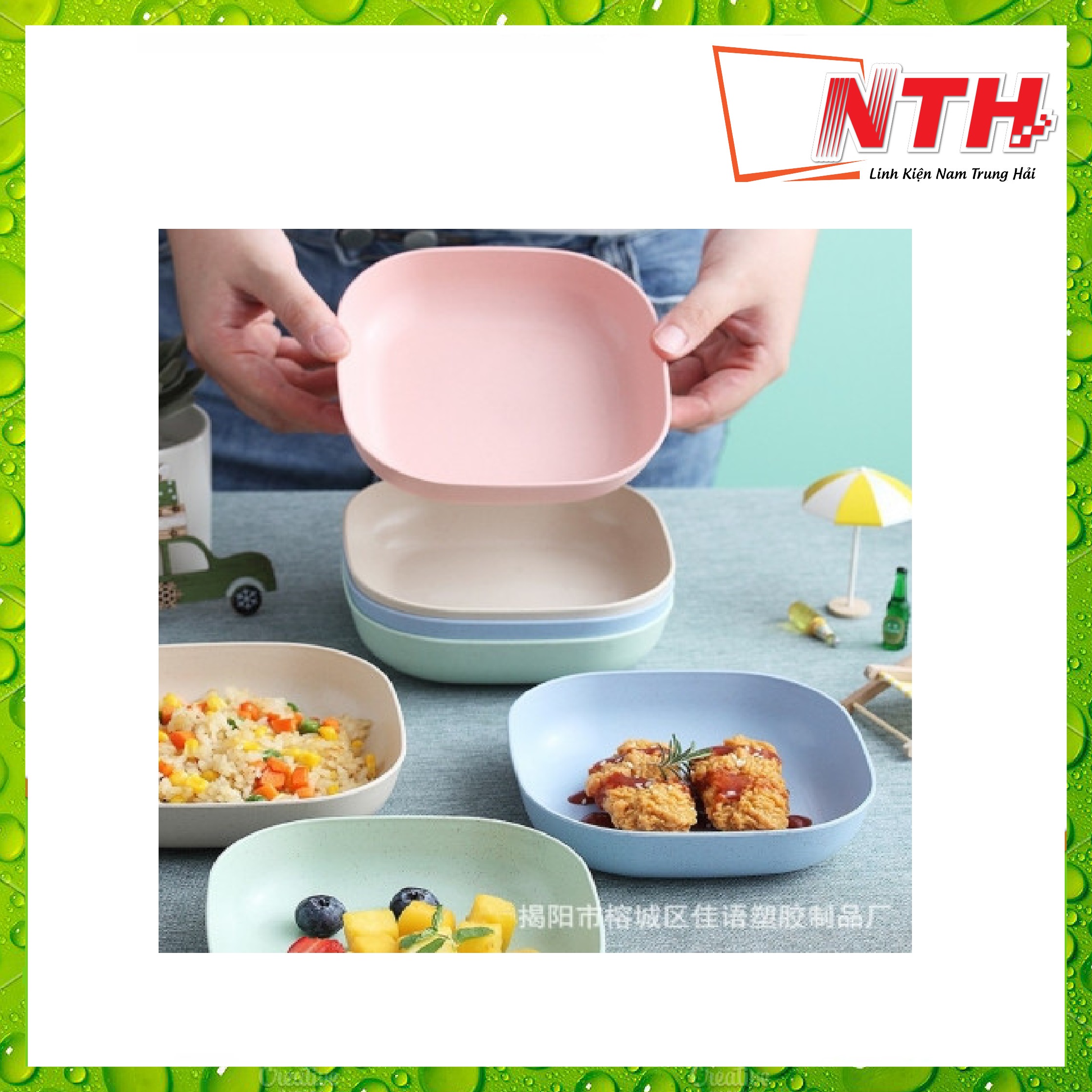 SET 8 ĐĨA LÚA MẠCH NHIỀU MÀU