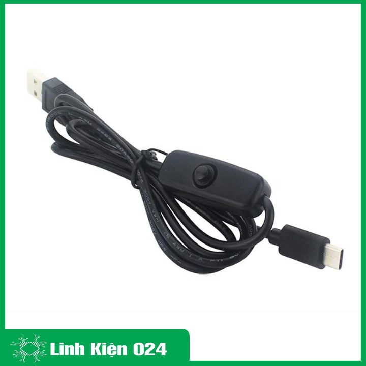 Cáp nguồn Raspberry Pi 4B cáp chuyển đổi nguồn 5V-3A giao diện usb type-C